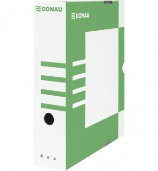 Бокс для архівації документів, 80 мм Donau 7660301PL-06 зелений