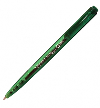 Ручка кулькова автоматична ICE CLIC, 1.0мм, MAPED mp.225337 зелений