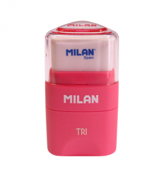 Точилка с ластиком  TRI Milan ml.4700116 розовый