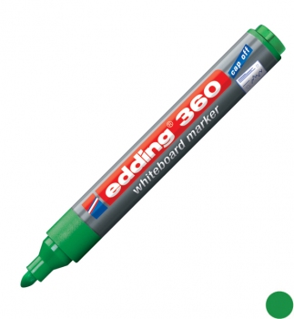Маркер для дошок, 1,5-3 мм, конусний письмовий вузол, зелений Edding e-360/04 заправляється