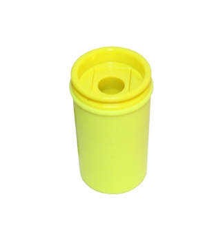 Точилка пластиковая с контейнером KUM 1870 Mini Neon K1 желтый