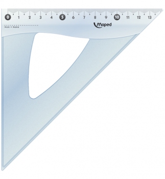 Трикутник ESSENTIALS 12,5 см, MAPED MP.146123 прозорий