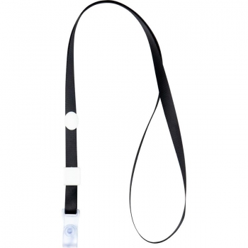 Шнурок для бейджа с селиконовым карабином шириной 10 мм, длиной 465 мм AXENT 4551-01-a черный