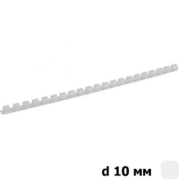 Пластикова пружина d 10 мм 100 штук в упаковці Axent 2910-21-A біла