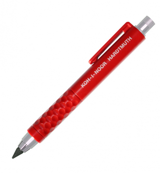 Олівець механічний пластиковий корпус з чинкою цанговий 5,6 мм Koh-i-noor 5305 червоний