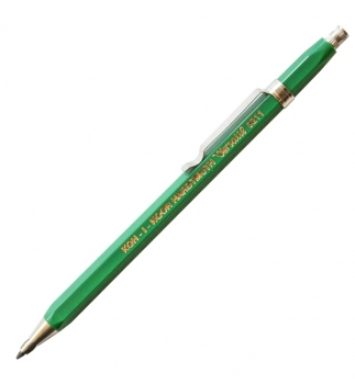 Олівець механічний пластиковий корпус з чинкою, цанговий 2 мм Versatil Koh-i-noor 5211 зелений