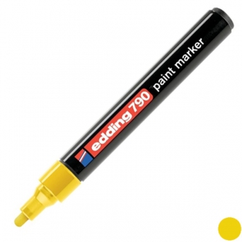 Маркер лаковий 2,0 - 3,0 мм, конусний письмовий вузол, жовтий, Edding Paint marker e-790/05