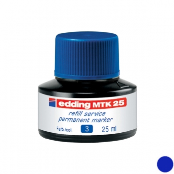 Чорнило для заправки перманентних маркерів Edding e-300, e-330, Permanent e-MTK25/03, 25 мл синій