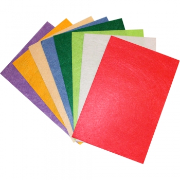 Набор цветной фетровой бумаги А4, 8 листов, толщина 1,2 мм (8 цветов MIX №5),  Josef Otten