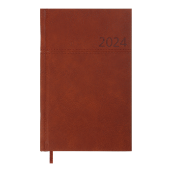 Щотижневик датований 2024 ORION, А5- Buromax BM.2711-18 світло-коричневий