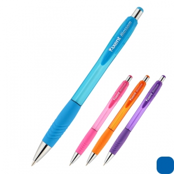 Ручка кулькова автоматична 0,5 мм, Blossom, Axent AB1073-02-A синій