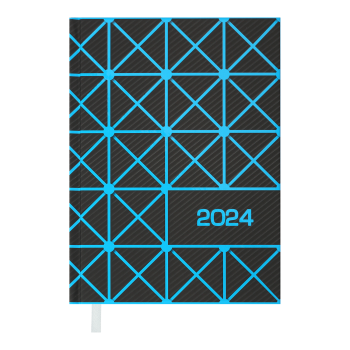 Щоденник  датований 2024 LINEA, А5 Buromax BM.2151-02 синій