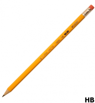 Олівець графітний м`який HB з ластиком,  