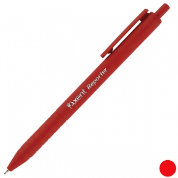 Ручка автоматическая масляная 0,7 мм Reporter AXENT AB1065-06-A красный