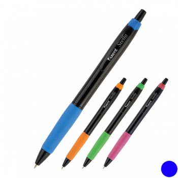 Ручка кулькова масляна автоматична Stella 0,7 мм AXENT AB1061-02-A синій