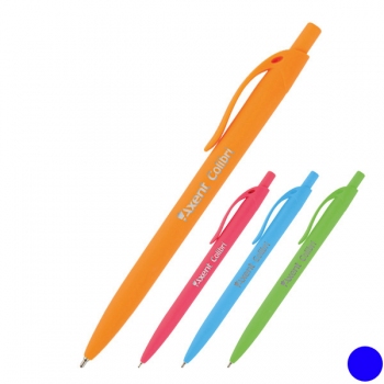 Ручка кулькова масляна автоматична 0,7 мм Сolibri AXENT AB1062-02-A синій