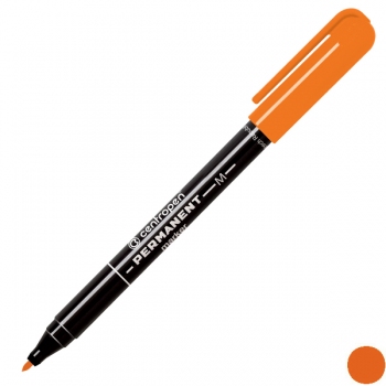 Маркер перманентный 1 мм, конусообразный наконечник, оранжевый, Centropen Permanent 2846/06