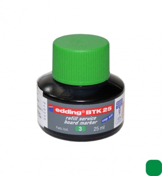 Чернило для заправки маркеров Edding 360 зеленого цвета, код Edding e-BTK25/04 25 мл