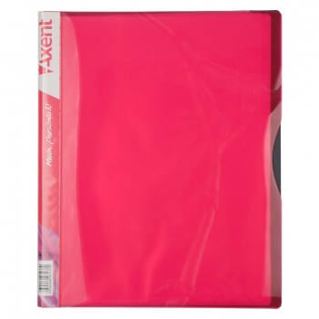 Папка пластикова на 40 файлів А4 AXENT 1140-10-A рожевий