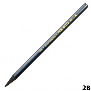 Олівець графітний Progresso без покриття деревом Koh-i-noor 8911 2B