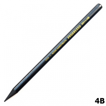 Олівець графітний Progresso без покриття деревом Koh-i-noor 8911 4B