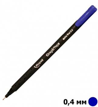 Лайнер GRAPH PEPS толщина линии письма 0,4 мм синий MAPED MP.749120
