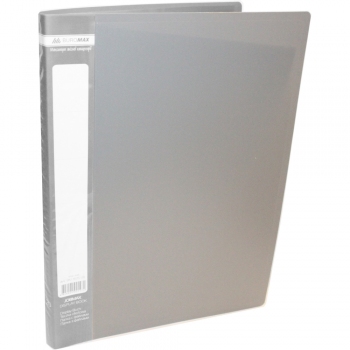 Папка пластиковая с 20 файлами А4 JOBMAX BM.3605-09 серый