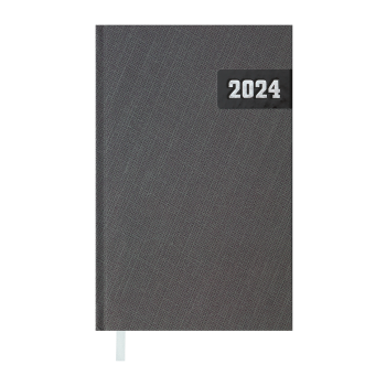 Щоденник  датований 2024  MANLY, А6 Buromax BM.2575-09 сірий