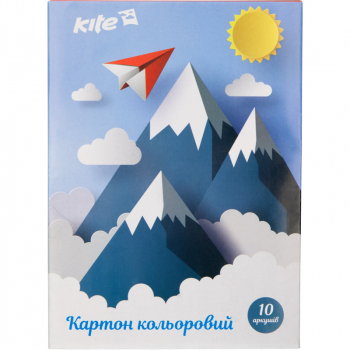 Картон цветной односторонний А5 10 листов / 10 цветов Kite K17-1257 Картон цветной односторонний А5 10 листов / 10 цветов Kite K17-1257
