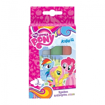 Крейда кольорова Jumbo 3 штуки в упаковці Kite My Little Pony LP17-077