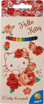 Олівці кольорові 12 кольорів Hello Kitty Kite HK15-051K