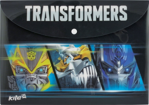 Папка на кнопке А4 Transformers KITE TF15-200K