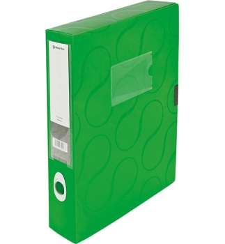 Бокс пластиковий для документів на липучці OMEGA А4, ширина 60 мм Panta Plast 0410-0044-99 зелений