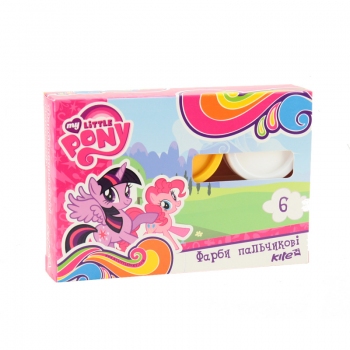 Фарби пальчикові 6 кольорів по 35 мл Kite Little Pony LP17-064