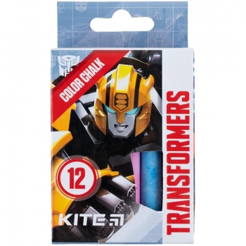 Крейда кольорова 12 штук в упаковці Transformers Kite tf24-075