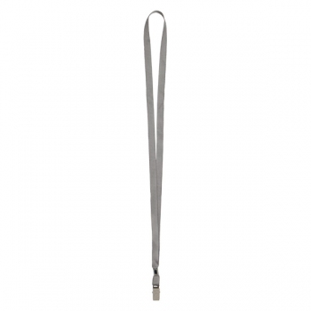 Шнурок для бейджа с металлическим карабином шириной 10 мм, длиной 465 мм AXENT 4532-03-A серый