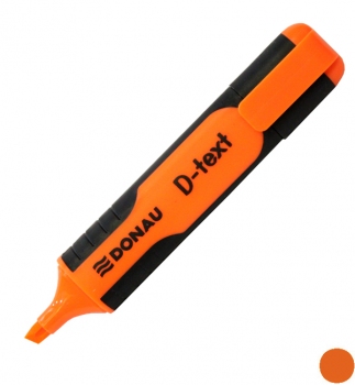Маркер текстовий 1-5 мм, клиновидний письмовий вузол, помаранчевий, Donau D-TEXT 7358001PL-12