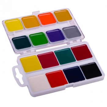 Фарби акварельні  медові напівсухі 16 кольорів 