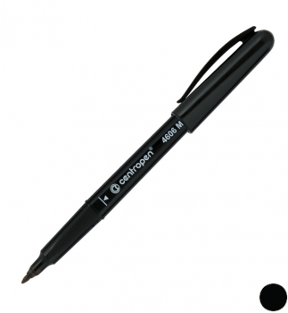 Маркер CD-Pen  ergoline, 1,0 мм чорний Centropen 2606/4606/01