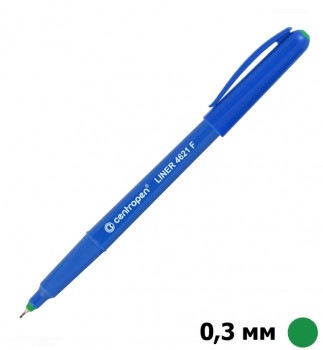Линер ergoline F ( толщина линии письма 0,3 мм) зеленый, Centropen 4621/04