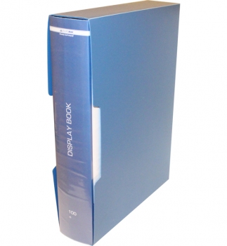 Папка пластикова на 100 файлів в пластиковому боксі А4 Buromax BM.3633-02 синій