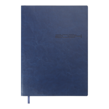 Щоденник  датований 2024 IDEAL, А5 Buromax BM.2175-02 синій