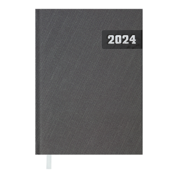 Щоденник  датований 2024 MANLY, А5 Buromax BM.2188-09 сірий