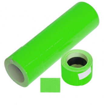 Ценник цветной  38х28 мм  (158 шт, 6 метров) зеленый