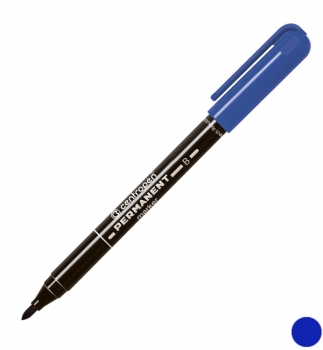 Маркер перманентний 2 мм, конусний письмовий вузол, синій, Centropen Permanent 2836/03