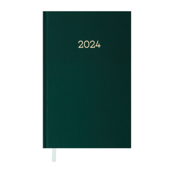 Щоденник  датований 2024  MONOCHROME, А6 Buromax BM.2564-04 зелений