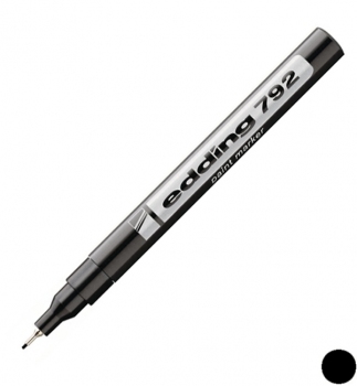 Маркер лаковий 0,8 мм, конусний письмовий вузол, чорний, Edding Paint marker e-792/01