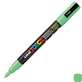 Художній маркер-фарба POSCA 0,9 -1,3 мм, конусний письмовий вузол, салатовий, uni PC-3M.L.Green