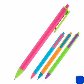 Ручка автоматическая масляная 0,7 мм Reporter Color AXENT AB1069-02-A