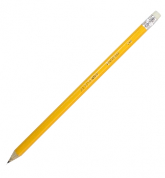 Олівець графітний твердом`який HB з ластиком, Buromax BM.8500